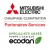 Logo installateur Agréé Mitsubishi Electric Ecodan